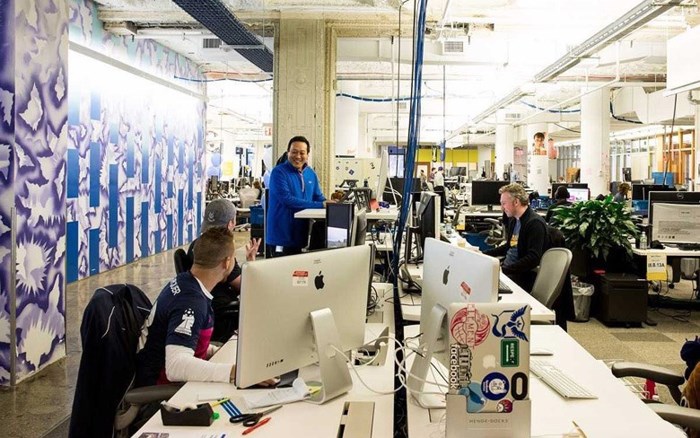 Văn phòng của Facebook có một không gian đầy tính nghệ thuật