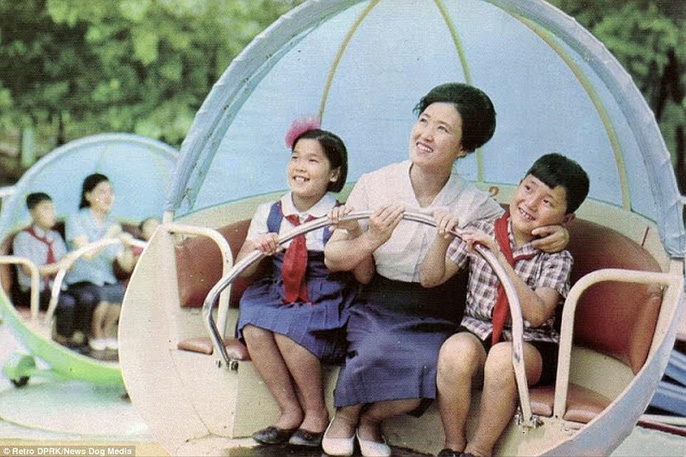 Ngày nay, khu vui chơi Taesongsan vẫn còn hoạt động. Ảnh: Retro DPRK