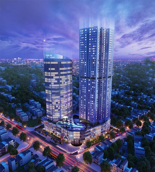 Tòa tháp đôi FLC Twin Towers tại Hà Nội.