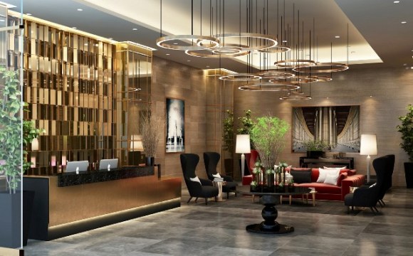 Sảnh chờ của Sun Grand City Thuy Khue Residence được thiết kế sang trọng như những khách sạn 5 sao
