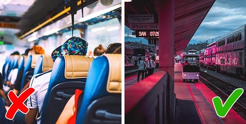 Đêm là thời gian ngủ. Nếu bạn có thể ngủ và muốn tiết kiệm tiền một đêm nghỉ, đi tàu đêm hoặc xe đêm có thể giúp bạn tiết kiệm ngân sách.