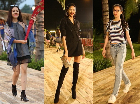 Hoàng Thùy và dàn thí sinh Hoa Hậu Hoàn vũ &quot;chạy show&quot; trước ngày chung kết