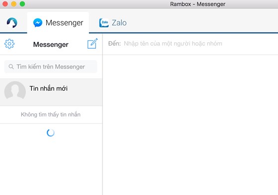 Messenger không hiển thị nội dung. Ảnh: TIỂU MINH