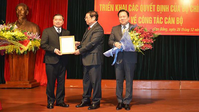 Ông Lại Xuân Môn được phân công làm Bí thư Cao Bằng